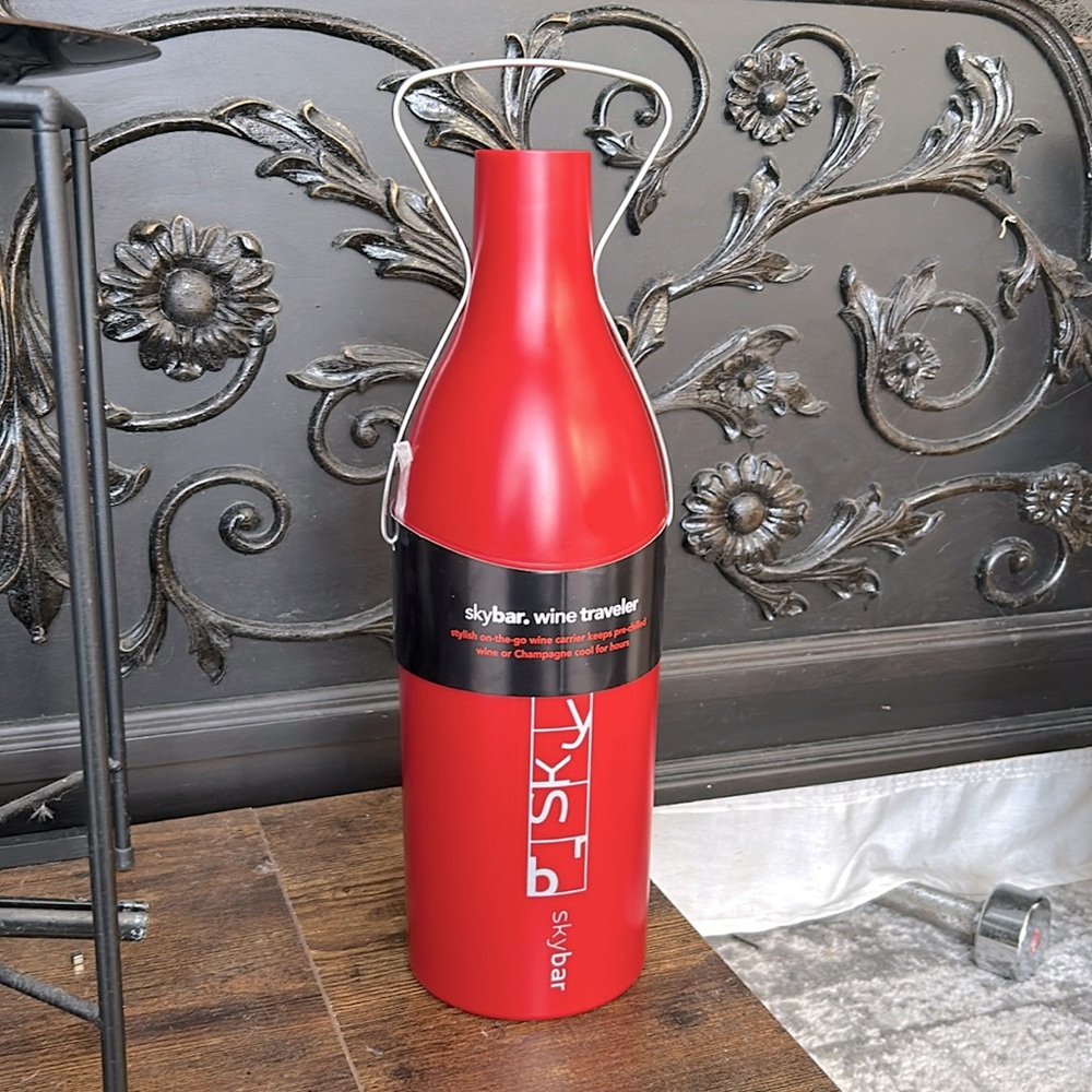 SkyBar Wine Traveler (Insulated Wine Bottle Carrier) NWT